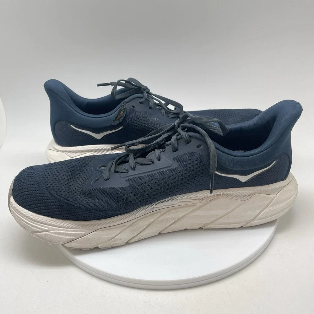 Hoka One One Sneakers Mens 12.5 D Arahi 7 1147850 OPC Navy Blue Running‎ Shoes